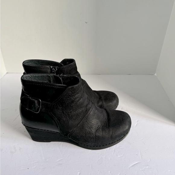 Dansko Shirley Black Wedge Bootie N5881 Size EU 40 - Picture 5 of 10